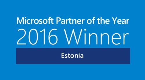 Primend is Microsoft Partner of the Year 2016 in Estonia