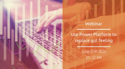 Webinar | Use Power Platform to replace gut feeling